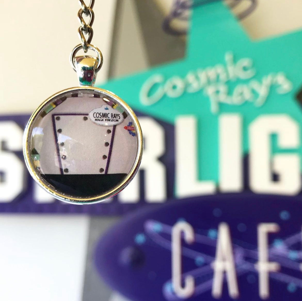Cosmic Rays Cast Member Costume Necklace or Keychain