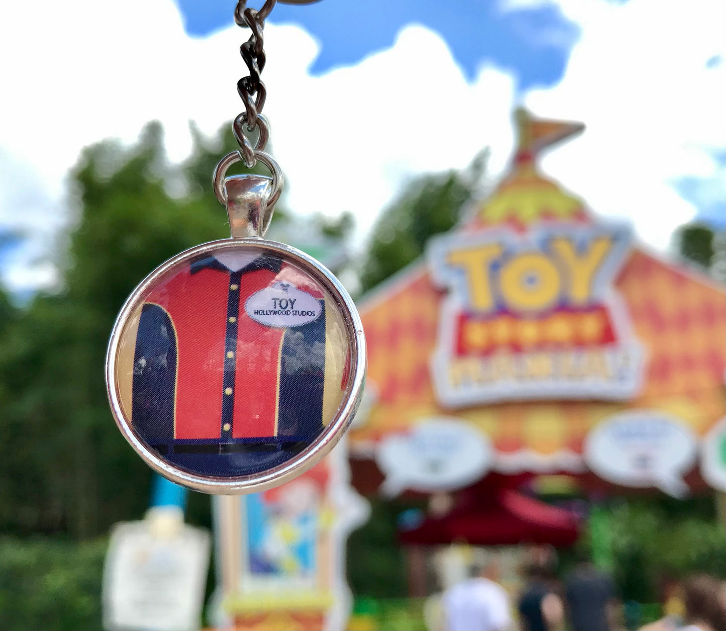 Toy Story Land Cast Member Costume Necklace or Keychain