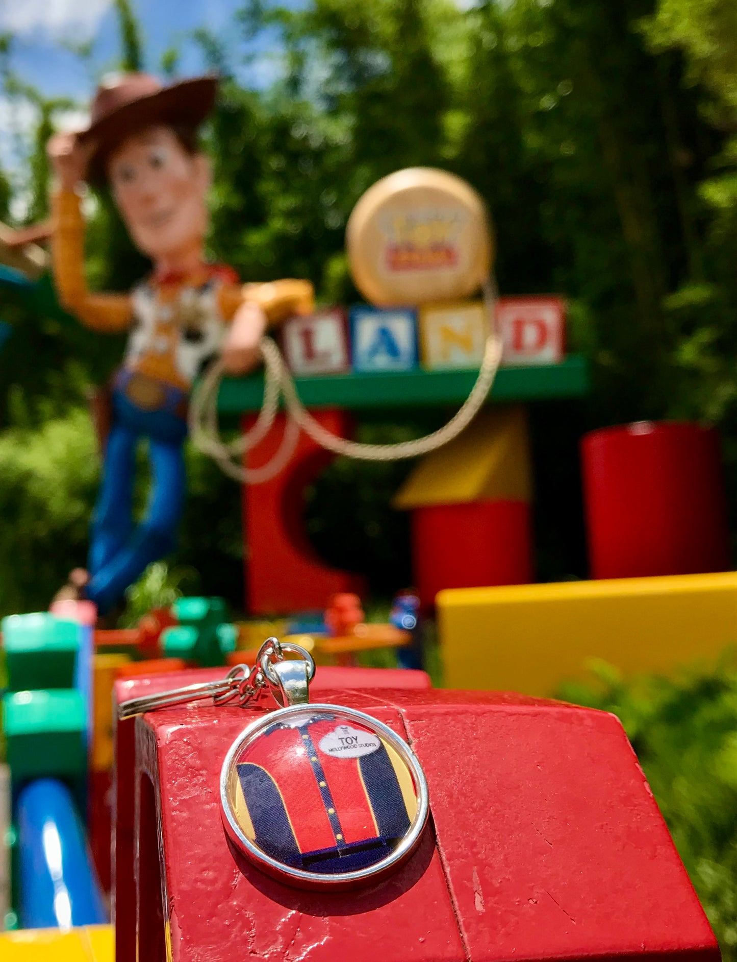Toy Story Land Cast Member Costume Necklace or Keychain