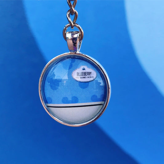 Blueberry Character Attendant Cast Member Necklace and Keychain
