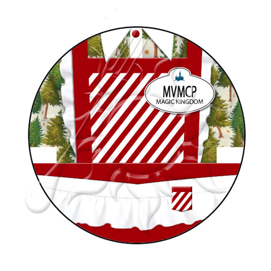 Very Merry Christmas Party Cast Member Costume Necklace or Keychain MVMCP