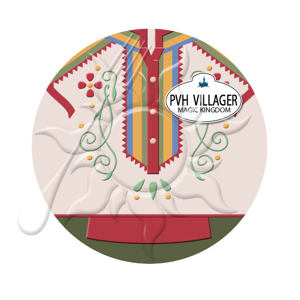 Pinocchio Village Haus Cast Member Costume Necklace or Keychain