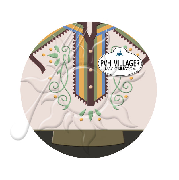 Pinocchio Village Haus Cast Member Costume Necklace or Keychain