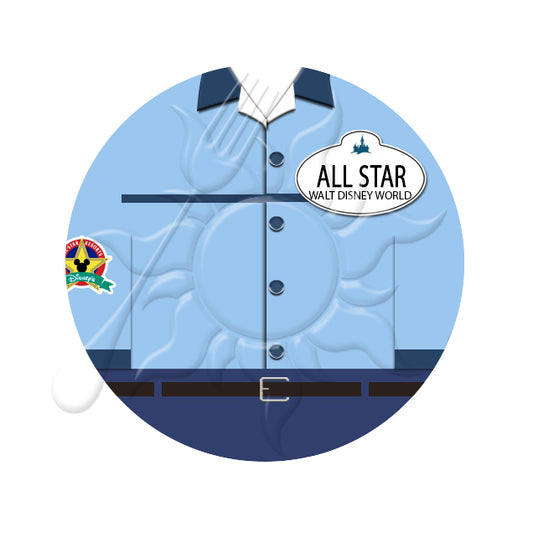 All Star Resort Cast Member Costume Necklace or Keychain