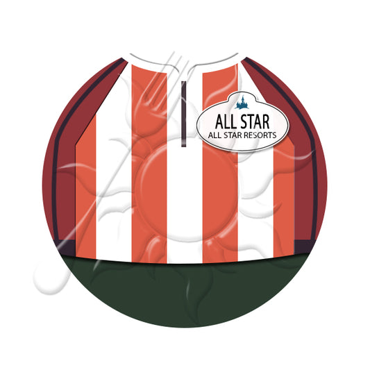 All Star Sports Cast Member Costume Necklace or Keychain