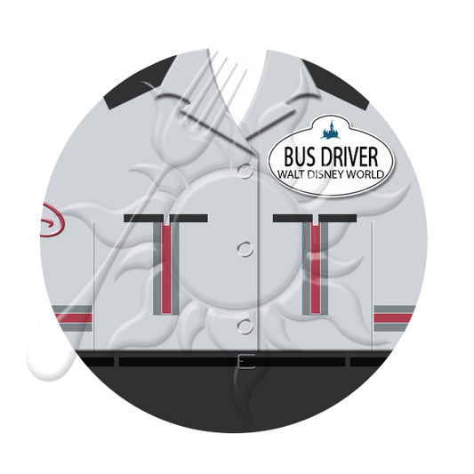 Bus Driver Cast Member Costume Necklace or Keychain