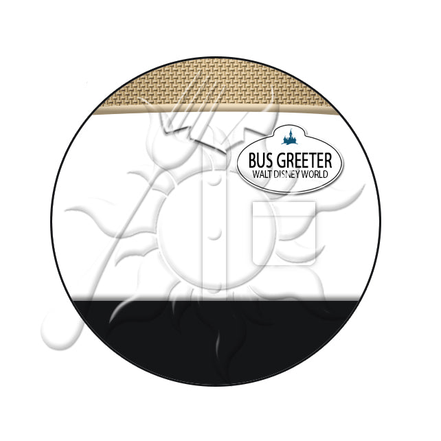 Bus Greeter Cast Member Costume Necklace or Keychain