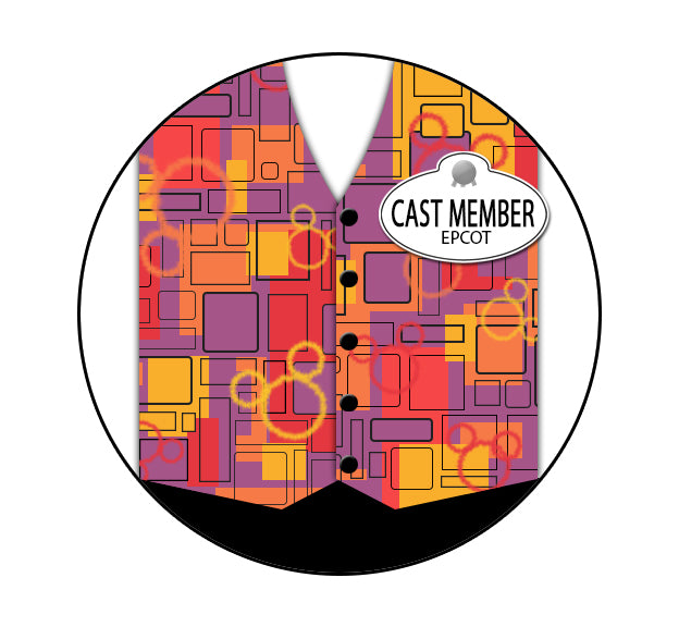 Tickets Cast Member Costume Necklace or Keychain