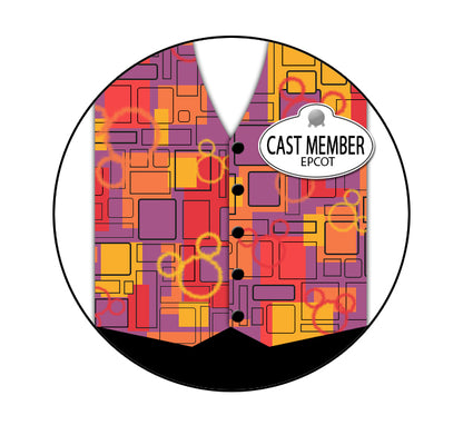 Tickets Cast Member Costume Necklace or Keychain