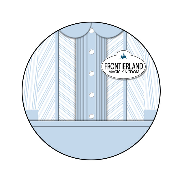 Frontierland Cast Member Costume Necklace or Keychain