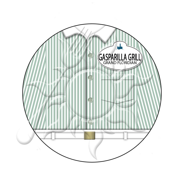 Gasparilla Grill Cast Member Costume Necklace or Keychain