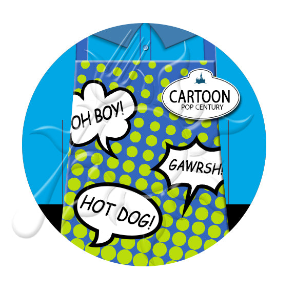 Pop Century QSFB Cast Member Costume Necklace or Keychain