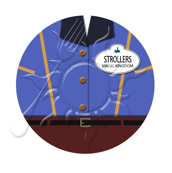 Strollers Cast Member Costume Necklace or Keychain
