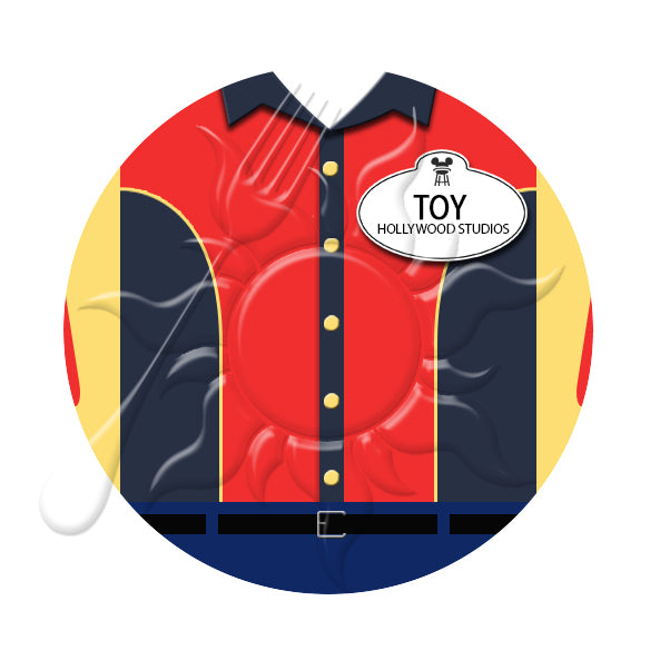 Toy Story Land Cast Member Costume Necklace or Keychain