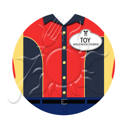 Toy Story Land Cast Member Costume Necklace or Keychain